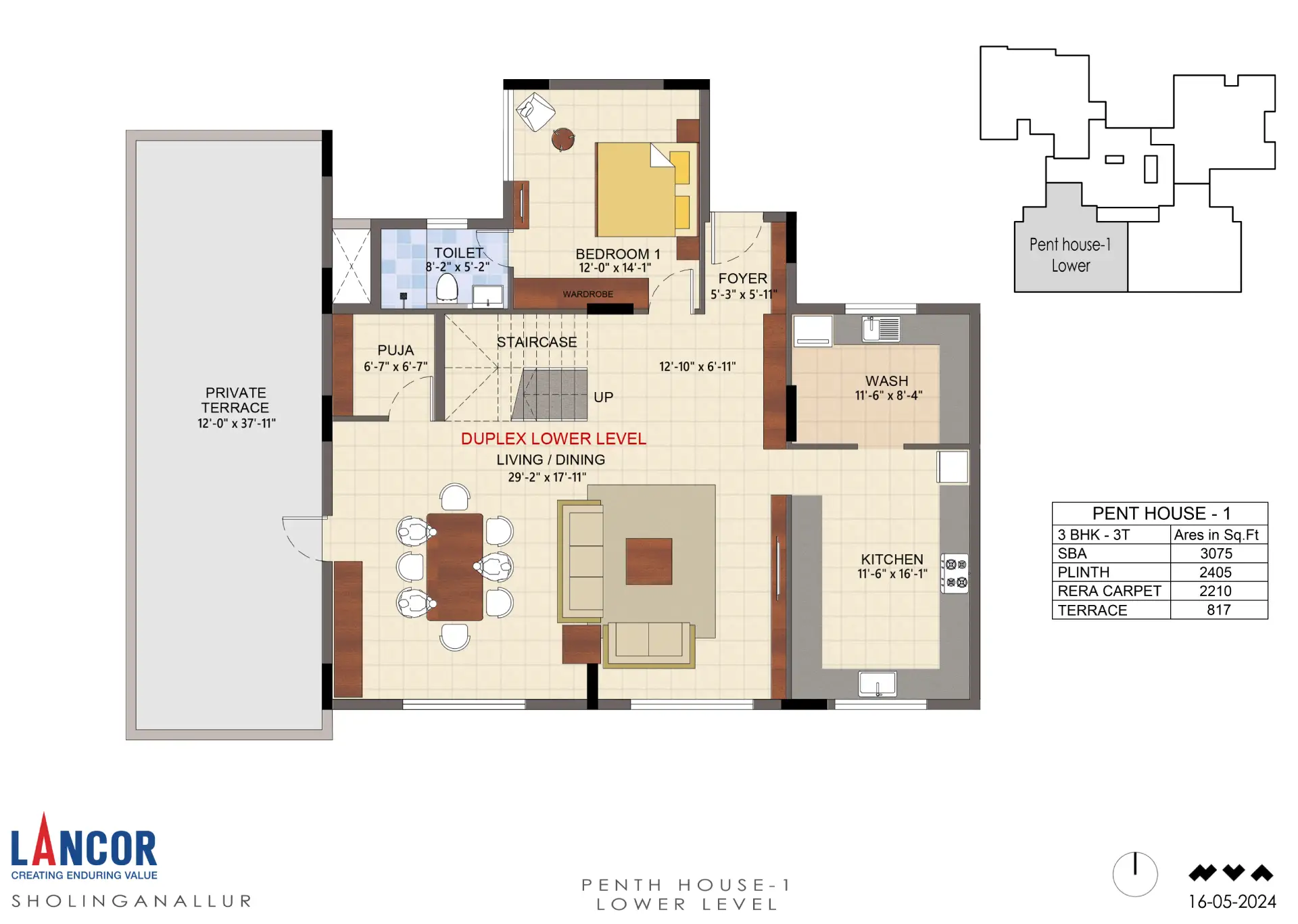PENT HOUSE-1 LOWER